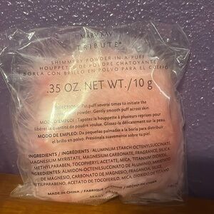 New sealed Mary Kay Tribute Shimmery powder in a puff vintage part of gift set
